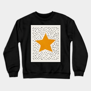 Star, Abstract, Mid century modern wall art Crewneck Sweatshirt